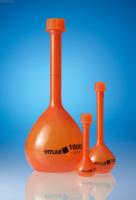 Колба мерная VITLAB с винтовой крышкой, opak, 1000 мл, класс А, PMP