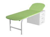 Кушетка смотровая со встроенной тумбой КС/2 зеленая