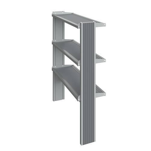 Стеллаж технологический пристенный высокий Modern -900 ТСПв