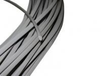 Сварочный пруток Leister ПВХ непластифицированный (PVC-HI), 7х5мм, серый, 1м 104.279