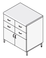 Стол-тумба СЛ-111/2.2. корпус металл серия "Стандарт"