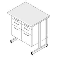 Стол-тумба СЛ-211/2.3. корпус металл серия "Премиум"