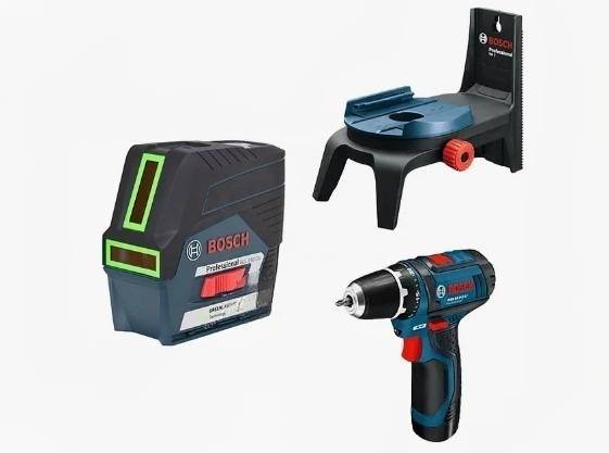 Лазерный уровень Bosch GCL 2-50 CG+RM 2+GSR12V