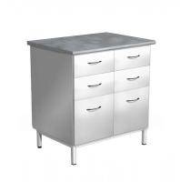 Тумба стационарная металлическая (столешница постформинг) СЛМ-4.4.