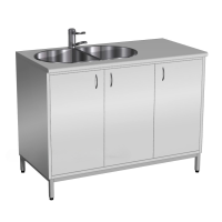 Стол-мойка СТм-106... корпус металл серия "Стандарт" (столешница постформинг)