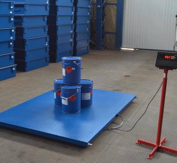 Весы платформенные ЭЛЬТОН-1500 кг (1500 х 1500 мм) констр.ст., H8C, А-12Е/Титан12, ГС