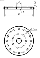 Вставка фарфоровая для эксикатора № 5 Тип 2 |D=235 мм