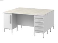 Стол островной высокий на опорных тумбах Modern - 1800 СОТКп в