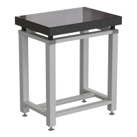 Стол для весов малый 630х450х750 мм, гранит, цвет каркаса - серый