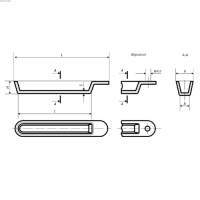 Лодочка для сжигания № 2 с отверстием в ушке