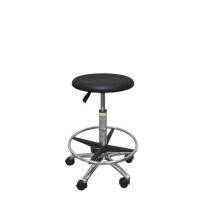 Табурет лабораторный хромированный с кольцом Стл-10
