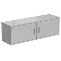 Полка настенная 1200х340х380 мм, серый металл