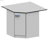 Стол угловой на опорной тумбе ЛАБ-PRO СУОТ 110/80.110/80.90 KG