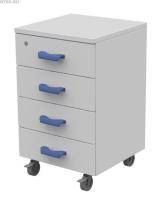 Тумба подкатная из меламина ЛАБ-PRO ТПМЯ4 50.50.81