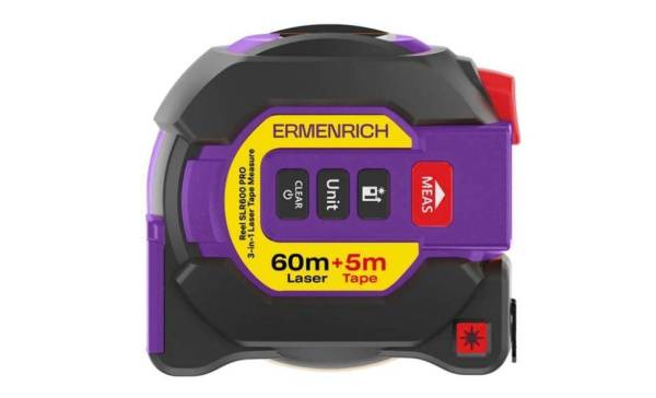 Рулетка с лазерным дальномером Ermenrich Reel SLR600 PRO