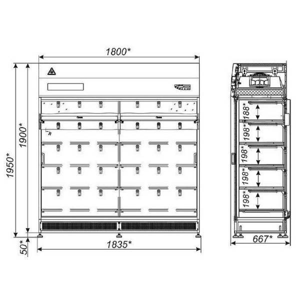 Шкаф стерильного хранения для фармацевтических производств 2R-S.320-18PHARM