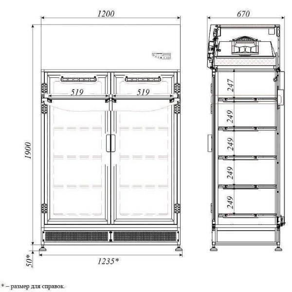 Шкаф стерильного хранения 2R-S.422-12
