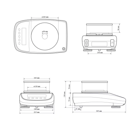 Весы лабораторные BEL LG203i