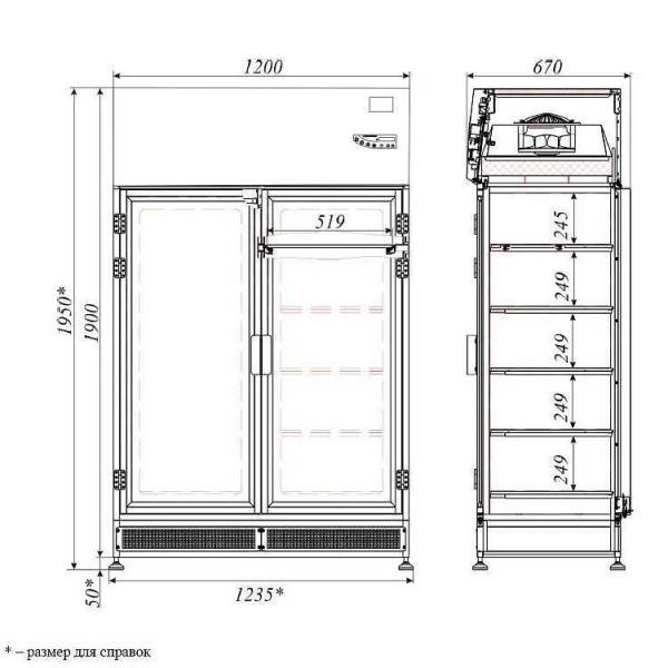 Шкаф стерильного хранения 2R-S.423-12