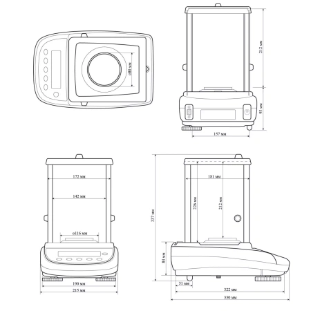 Аналитические весы BEL DA-225DC