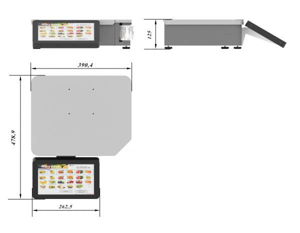 Весы с печатью этикеток МС ПРИНТ Ф