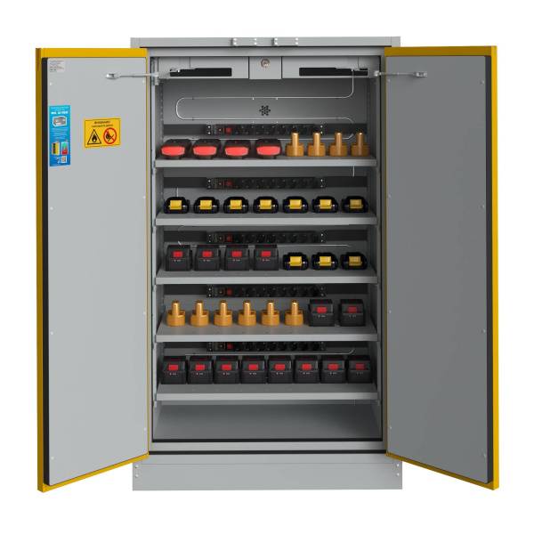 Шкаф для хранения и зарядки литий-ионных аккумуляторов Совлаб Ш-ЛВЖ-1200АК