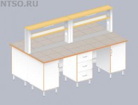 Стол островной физический ЛАБ-2400 ОК - Всё Оборудование.ру : Купить в Интернет магазине для лабораторий и предприятий
