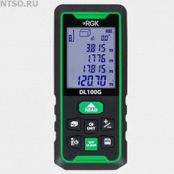 Лазерный дальномер RGK DL100G - зеленый луч - Всё Оборудование.ру : Купить в Интернет магазине для лабораторий и предприятий
