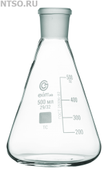 Колба коническая КН-1-500-29/32 со шкалой - Всё Оборудование.ру : Купить в Интернет магазине для лабораторий и предприятий