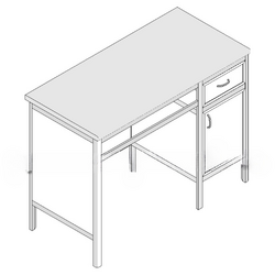 Стол для врача рабочий с тумбой МА-1/3.1 - Всё Оборудование.ру : Купить в Интернет магазине для лабораторий и предприятий